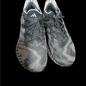 adidas Black and White Knit Training Sneakers